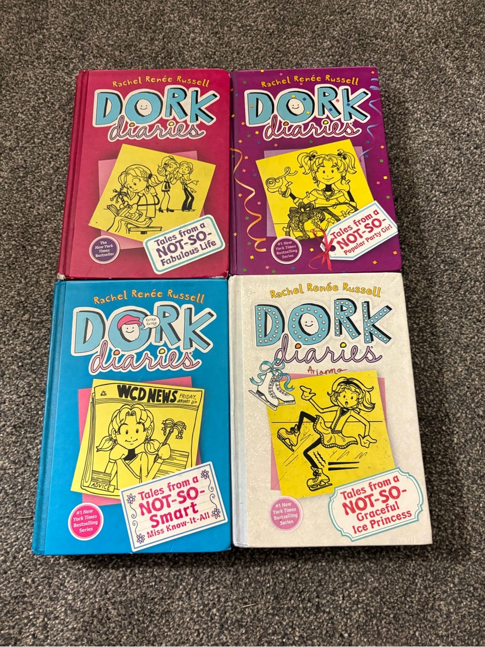 Dork Diaries Boxed Set Style - 1, 2, 4 & 5